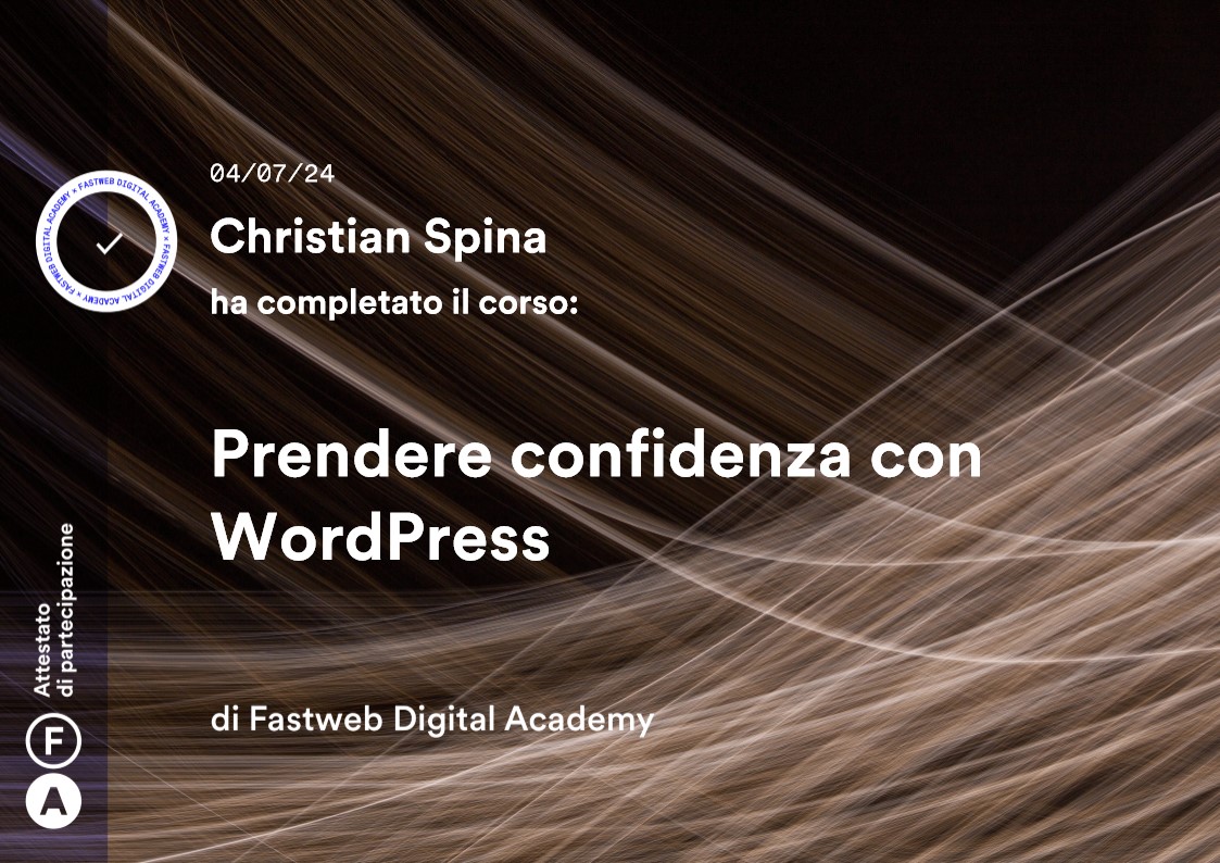 Prendere confidenza con WordPress